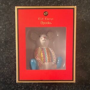 Kit Kemp Spode Patchwork Mouse Ceramic Ornament
